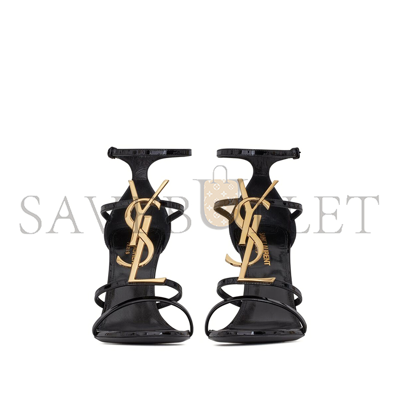 YSL CASSANDRA SANDALS IN PATENT LEATHER 6301091TVKK1000